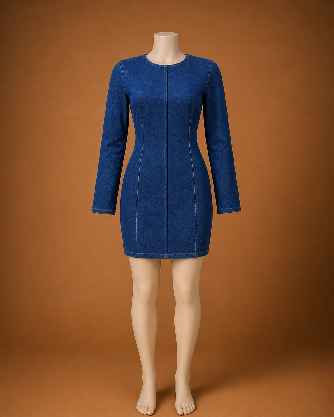 Denim Mini Dress · on mannequin.