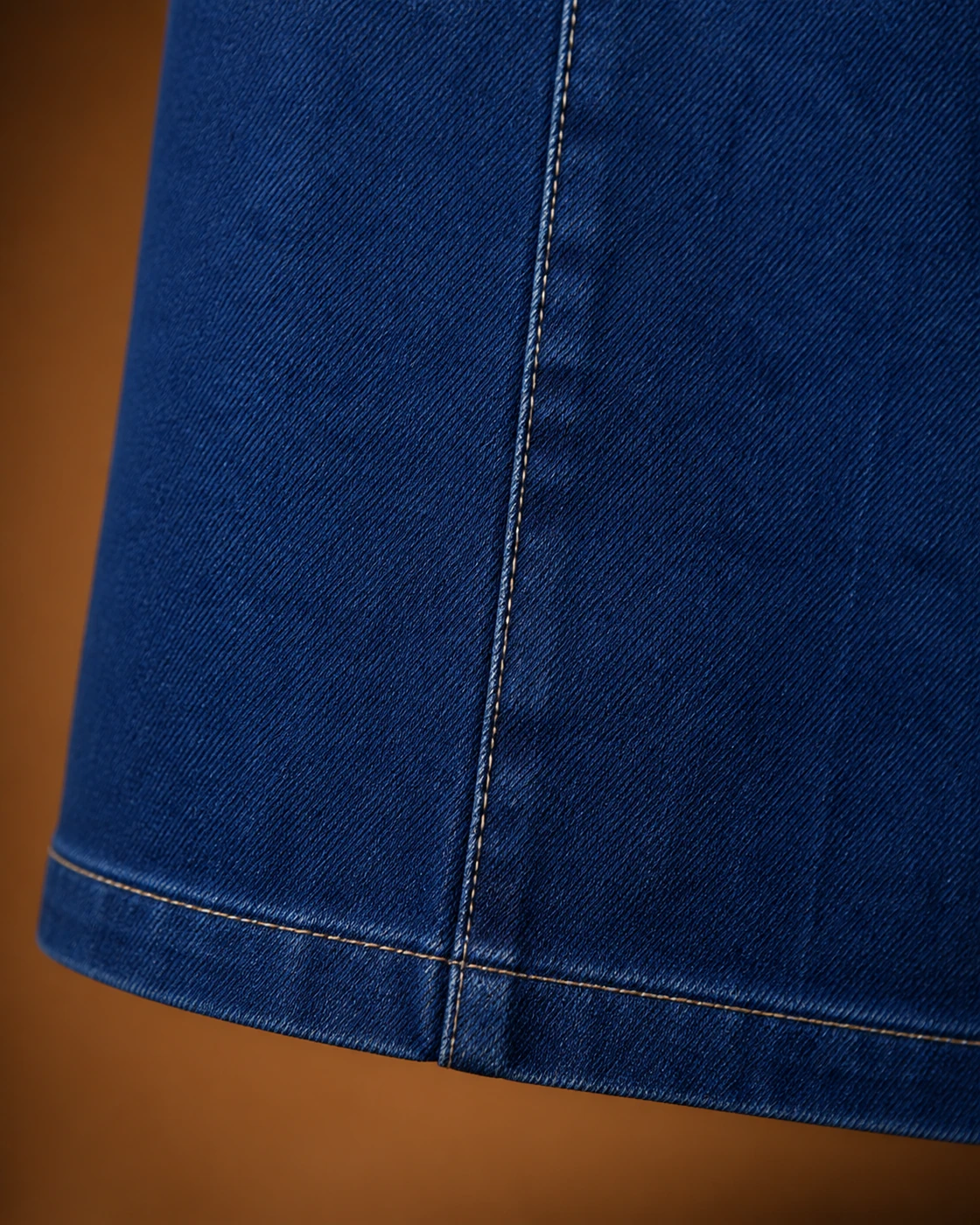 Denim Mini Dress · fabric detail.